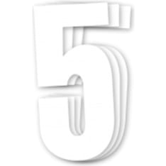 Blackbird kilpanumerot valkoinen 3kpl/srj 13x7cm #5