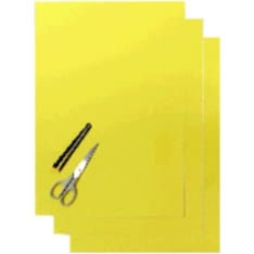 Blackbird Numerokilven tarra-arkki neon keltainen 47x33cm (3kpl)