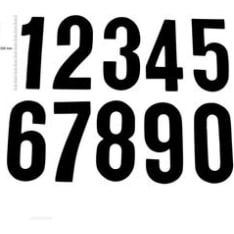 TMV Digits 200mm Black '9' (20pcs)