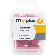 M+ punainen 0,5-1,0mm2 20kpl rosvoliitin