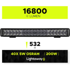 Lightaway Pro (16800 lm) 56cm suora lisävalo