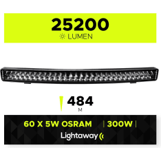 Lightaway Pro (25200 lm) 82cm kaareva lisävalo