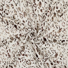 Animal 130 cm linen viscose fabric