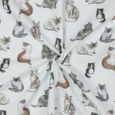 Cats 148 cm cotton bobbin lace