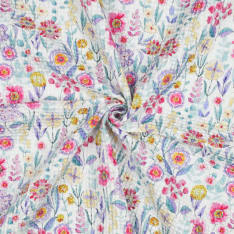 Flowers 143 cm vohvelikangas