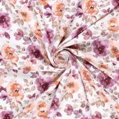 Flowers 150 cm ribbed collar