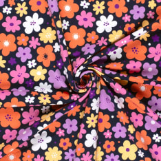 Flowers 150 cm ribbed collar