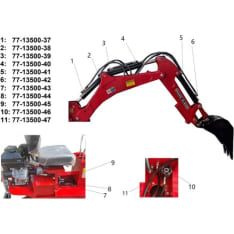 Bronco Hydrauliletku Imu tankki->pumppu 77-13500