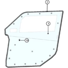 DFK Ovitiiviste 1m "Pirela Glass" Can-Am Maverick Trail (5m/ovi, 4,5m/tuulilasi)