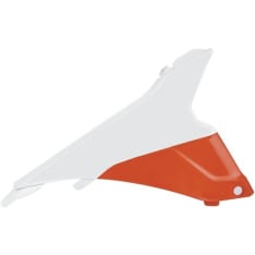 Polisport airbox cover KTM SX/SXF/XC/XCF 2015 white/orange oem (10)