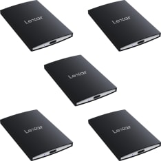 Lexar Ssd Sl500 / Usb3.2 Gen2X2 Up To R2000/W1800 // 5-Pack W./ 4X 1Tb + 1X 2Tb ulkoinen kovalevy