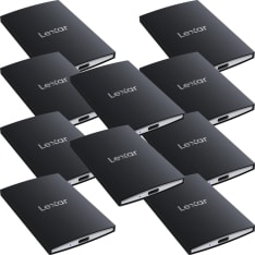 Lexar Ssd Sl500 / Usb3.2 Gen2X2 Up To R2000/W1800 // 10-Pack W./ 6X 1Tb + 4X 2Tb external hard drive