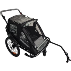 Pohjola Motors Speed 2-in-1 musta polkupyörän peräkärry