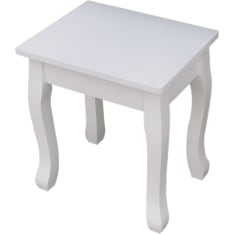 Pohjola Indoor Makeup Table Stool AVIVA, 38 x 30 x 42 cm, White