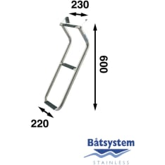 Båtsystem Swimming ladder 3-axis, Tube 25Mm