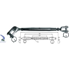 Vanttiruuvi M6 Kierteellä