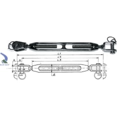 Vanttiruuvi 1/2 Pronssi/Rst