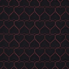 Hearts 140 cm embroidery fabric