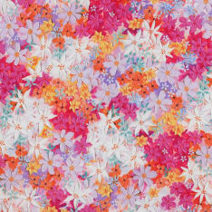 Flowers 142 cm radiance viskoosikangas