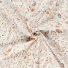 Flowers 130 cm double gauze