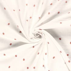 Leppäkertut 130 cm double gauze fabric