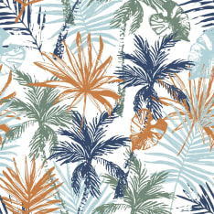 Leaves 145 cm cotton poplin fabric