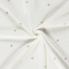 Flowers 130 cm double gauze