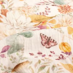 Flowers 130 cm double gauze