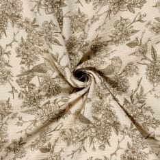 Flowers 130 cm double gauze