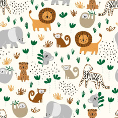 Animals 145 cm cotton poplin fabric