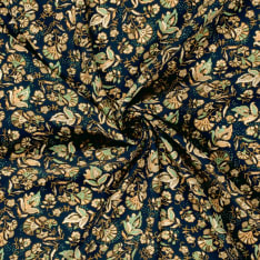 Flowers 145 cm viscose poplin fabric
