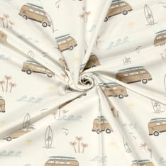 Vehicles 150 cm jersey fabric