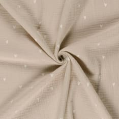 Hearts 130 cm double gauze