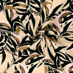 Abstract 145 cm viscose poplin fabric