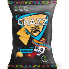 Chazz Cheddarjuustomausteella 100 g maissilastut