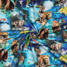 Animals 148 cm stretch sweatshirt fabric