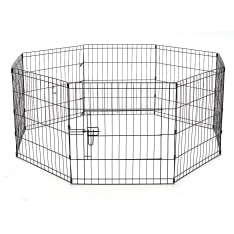 Pohjolan Lemmikkitarvike 61 x 61 cm musta metallinen pentuaitaus