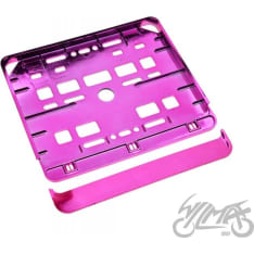 WM 173x198mm pink license plate holder