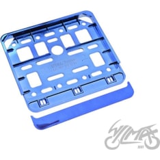WM 148x148mm blue license plate holder