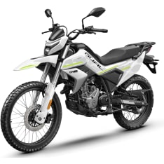 CFMOTO 250 Dual valkoinen moottoripyörä