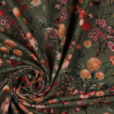 Digital flowers 140 cm trikookangas