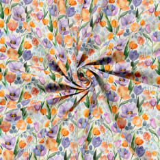 Flowers 150 cm french terry