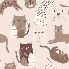 Cats 155 cm terry crepe