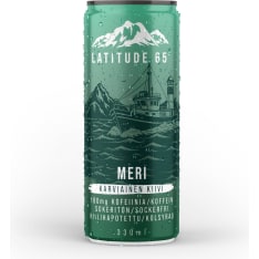 Latitude 65 Meri sugarfree energy drink with taste of gooseberry and kiwi 330 ml