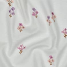Flowers 143 cm cotton flannel fabric