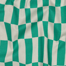 Checks 148 cm cotton poplin fabric