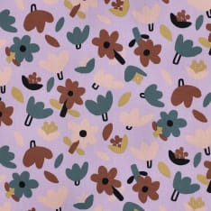 Flowers 148 cm cotton poplin fabric