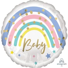 Baby pastellisateenkaari tavallinen foliopallo