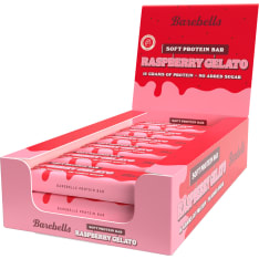 Barebells Soft Raspberry Gelato proteiinipatukka 12x55g