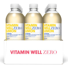 Vitamin Well Zero Lemon 12x500 ml hiilihapoton juoma